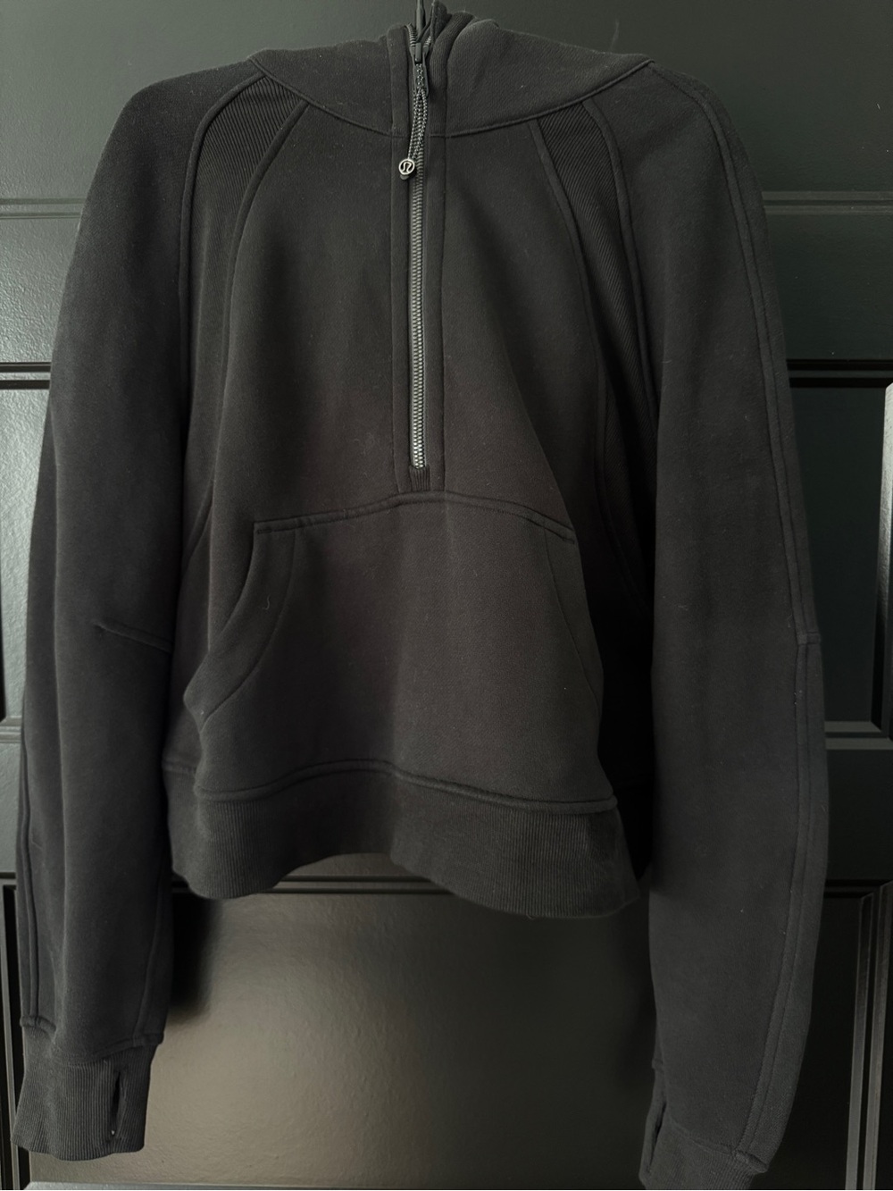 Lululemon Scuba Oversized Half-Zip Hoodie Black XS/S